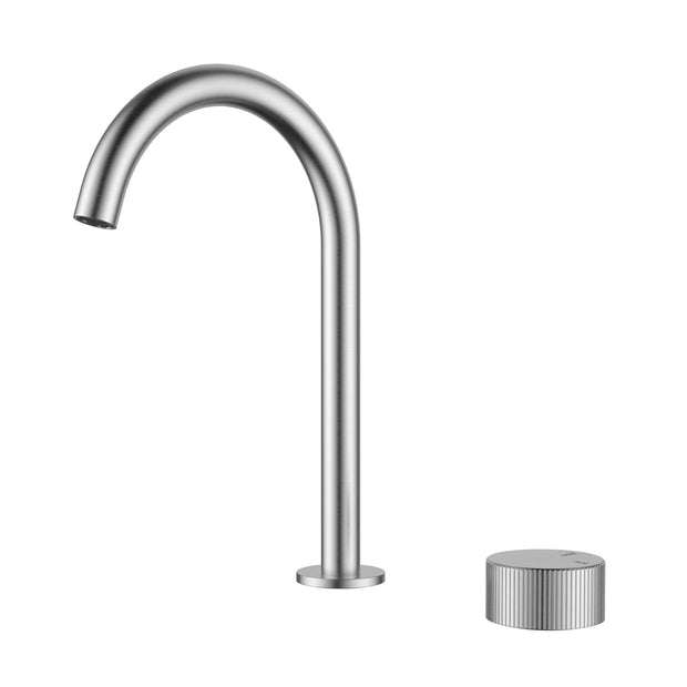 Ikon Soko Hob Basin Mixer in Brushed Nickel