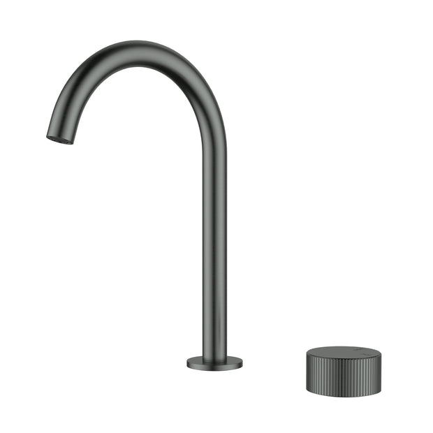 Ikon Soko Hob Basin Mixer in Gun Metal
