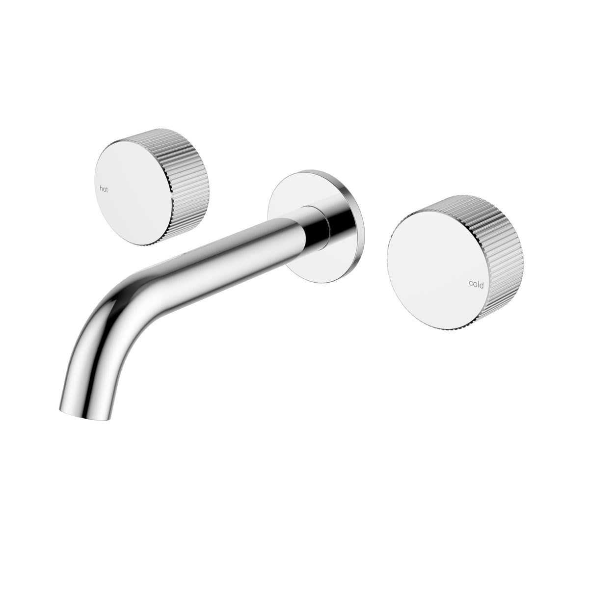Ikon Soko 1/4 Turn Ceramic Disc Wall Basin Set in Chrome
