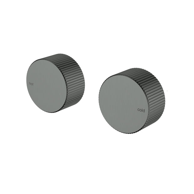 Ikon Soko 1/4 Turn Ceramic Disc Wall Top Assembly in Gun Metal