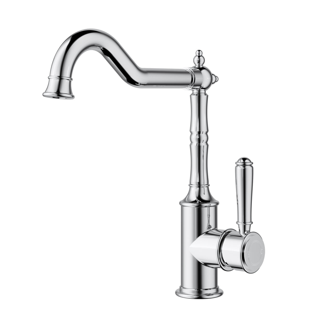 Ikon Clasico Sink Mixer Hook Spout in Chrome