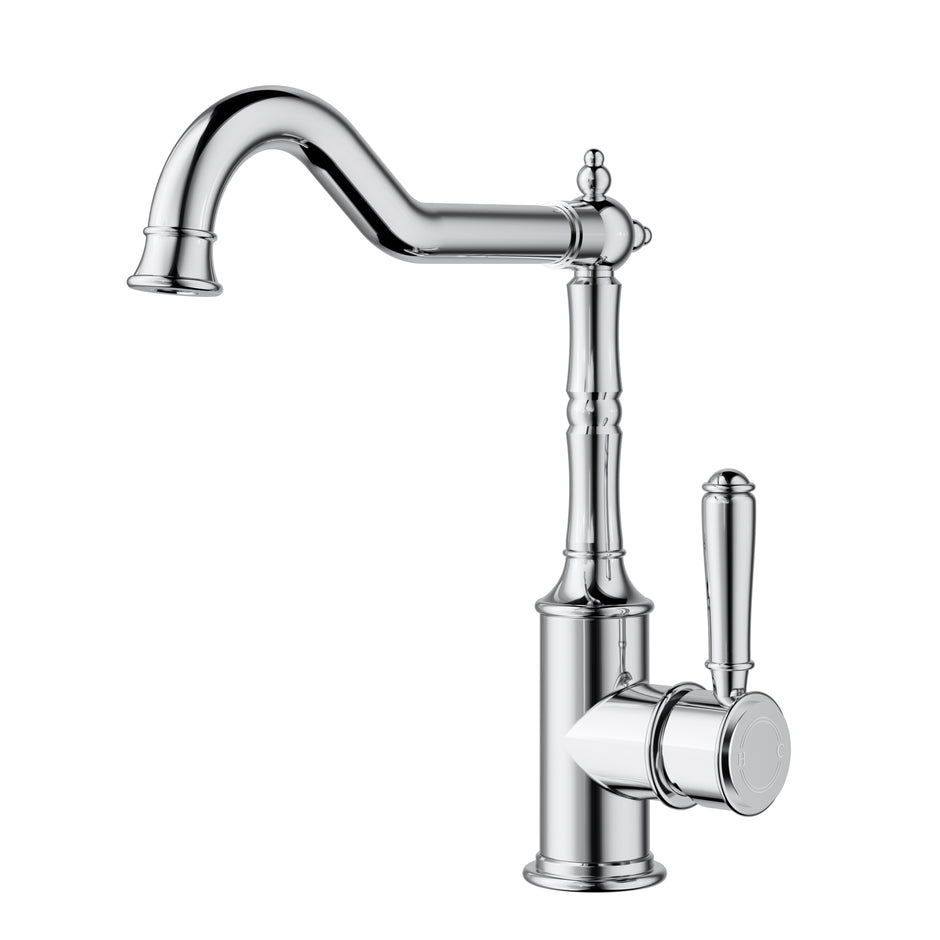 Ikon Clasico Sink Mixer Hook Spout in Chrome