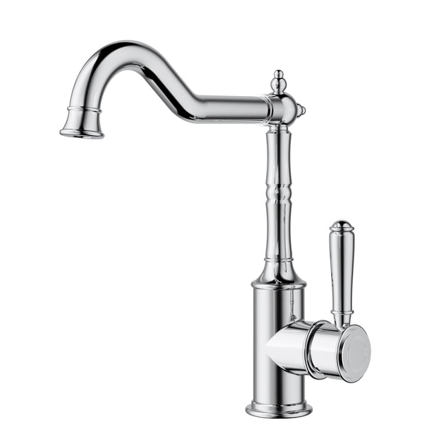 Ikon Clasico Sink Mixer Hook Spout in Chrome