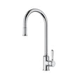Ikon Clasico Sink Mixer Pull-Out with Ceramic Handle in Chrome