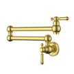 Ikon Clasico Pot Filler in Brushed Gold