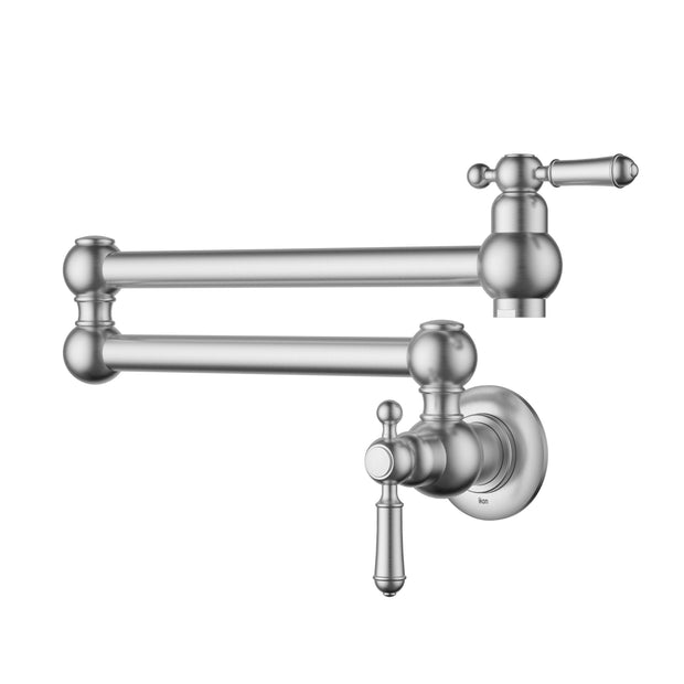 Ikon Clasico Pot Filler in Brushed Nickel