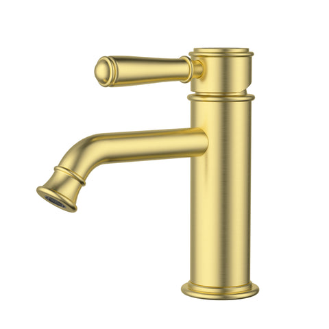 Ikon Clasico Basin Mixer in Brushed Gold