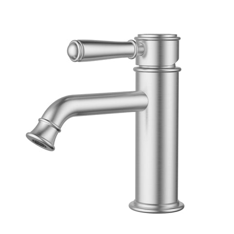 Ikon Clasico Basin Mixer in Brushed Nickel