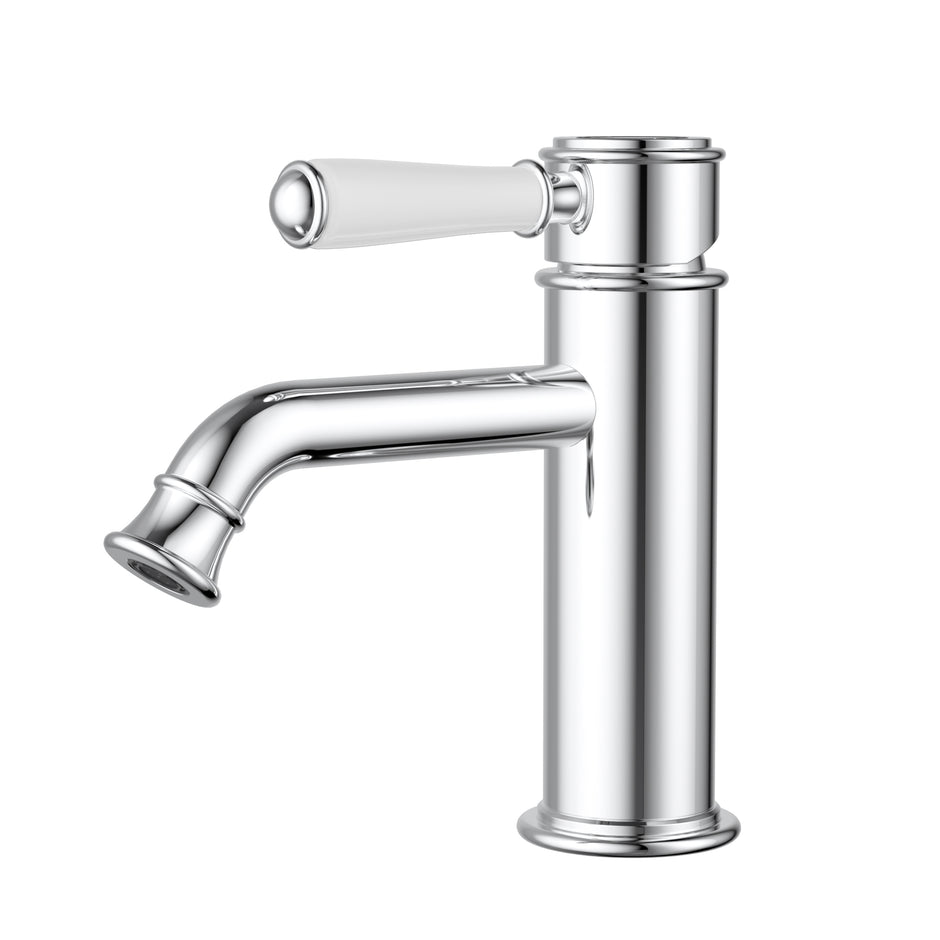 Ikon Clasico Basin Mixer with Ceramic Handle in Chrome