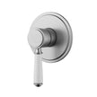 Ikon Clasico Wall Mixer Trim Kit with Ceramic Handle in Brushed Nickel