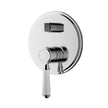 Ikon Clasico Wall Mixer Diverter Trim Kit with Ceramic Handle in Chrome