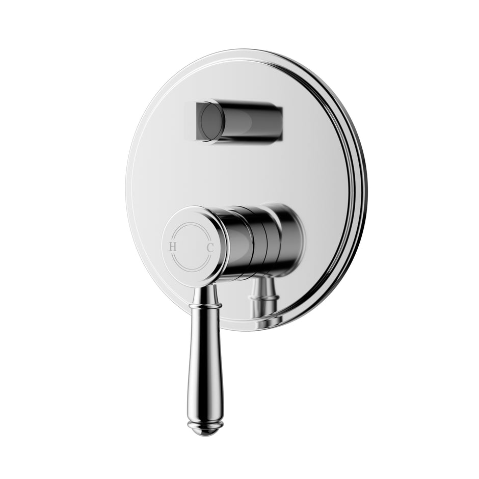 Ikon Clasico Wall Mixer Diverter Trim Kit in Chrome