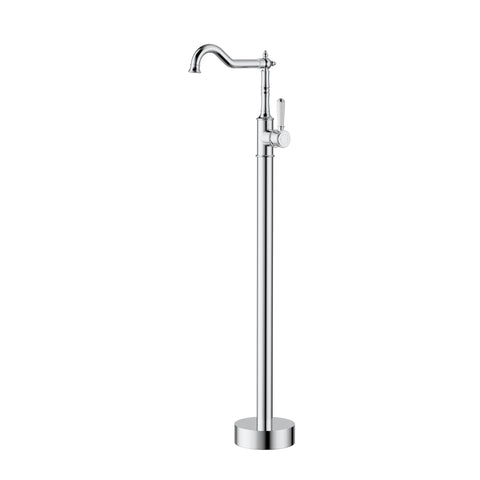 Ikon Clasico Bath Mixer Freestanding with Ceramic Handle in Chrome