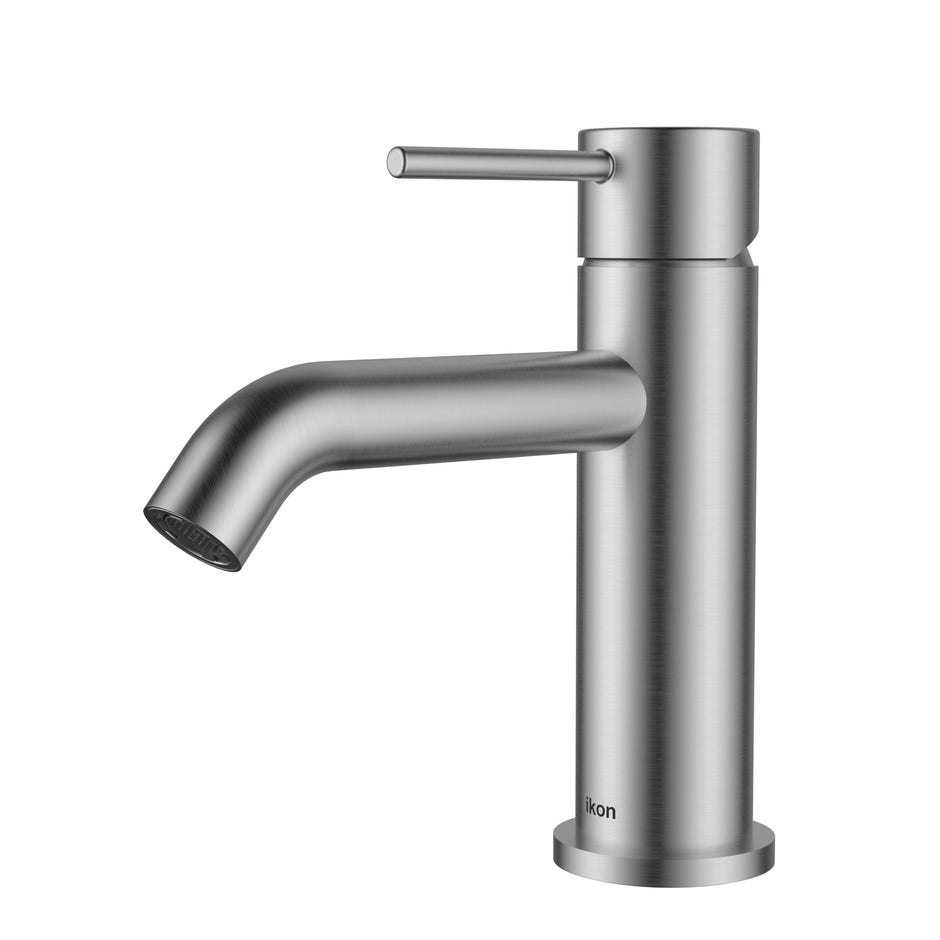 Ikon Hali Basin Mixer in Brushed Nickel