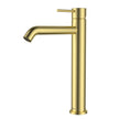 Ikon Hali Basin Mixer High Rise in Brushed Gold