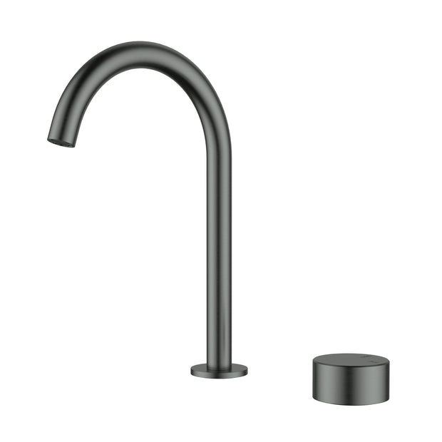 Ikon Hali Hob Basin Mixer in Gun Metal