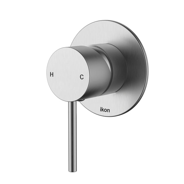 Ikon Hali Wall Mixer in Brushed Nickel