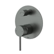 Ikon Hali Wall Mixer Diverter in Gun Metal