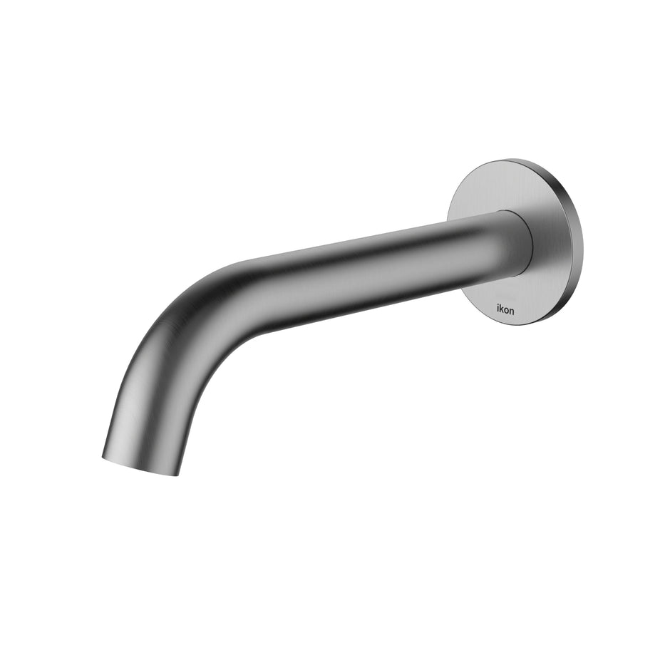 Ikon Hali Spout Curved in Brushed Nickel