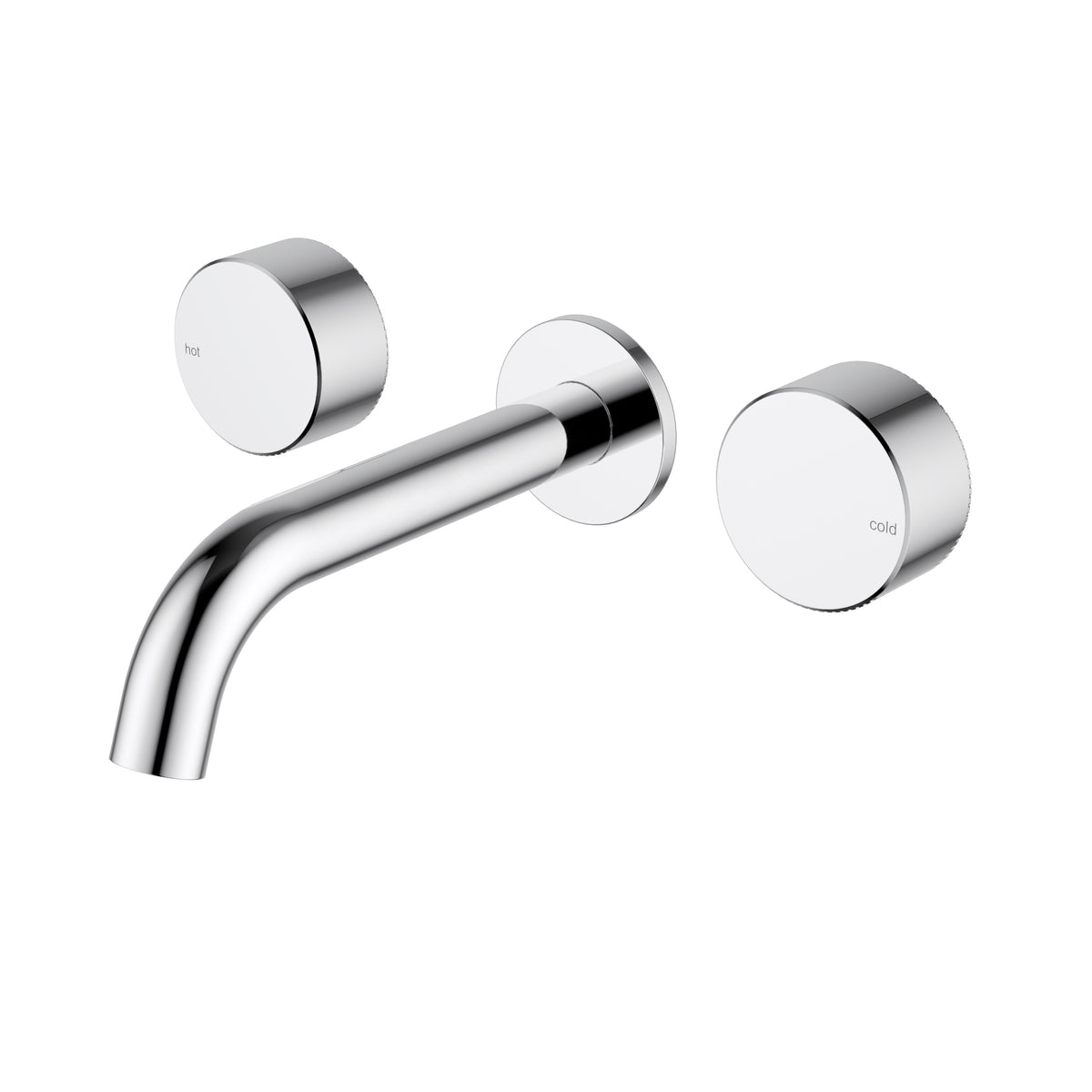 Ikon Hali 1/4 Turn Ceramic Disc Wall Basin Set in Chrome