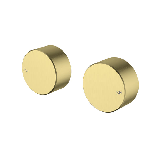 Ikon Hali 1/4 Turn Ceramic Disc Wall Top Assembly in Brushed Gold