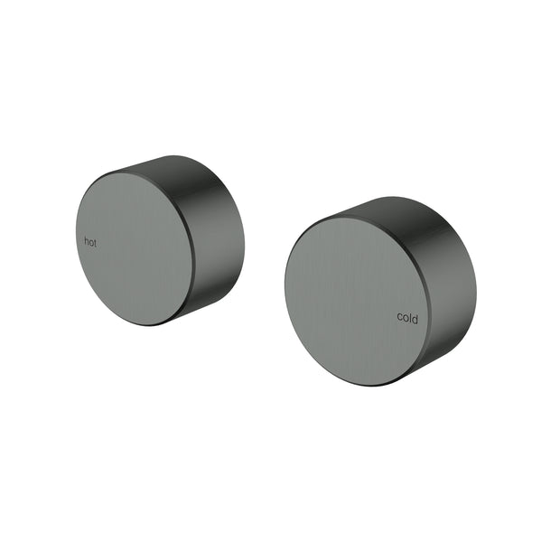 Ikon Hali 1/4 Turn Ceramic Disc Wall Top Assembly in Gun Metal
