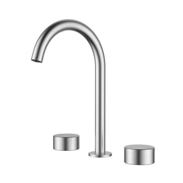 Ikon Hali 1/4 Turn Ceramic Disc Basin Set in Brushed Nickel