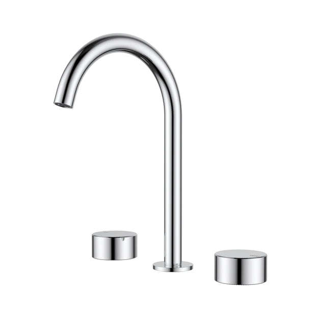 Ikon Hali 1/4 Turn Ceramic Disc Basin Set in Chrome