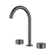 Ikon Hali 1/4 Turn Ceramic Disc Basin Set in Gun Metal