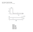 Ceram Toilet Roll Holder line drawing
