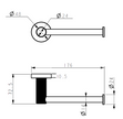 Linie Paper Holder line drawing
