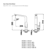 Kara Sink Mixer line drawing