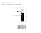 Linie Basin Mixer line drawing