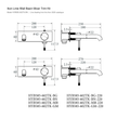 Linie Wall Basin Mixer Trim Kit line drawing