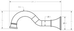 Clasico Spout line drawing