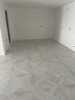 Intarsio Bianco Matt Timber Look Porcelain Tiles in a room setting