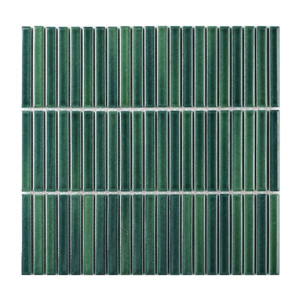 Japanese Traces Jade Mix Polished Porcelain Mosaic tile