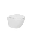 Johnson Suisse Gemelli Wall Hung Rimless Toilet Pan With Seat