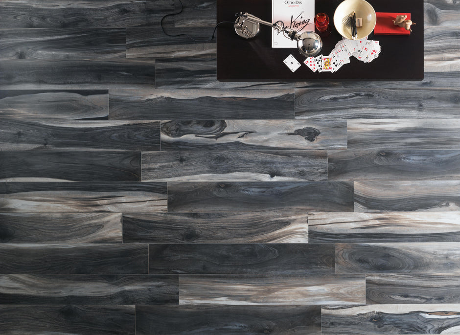 Kauri Victoria Timber Look Porcelain Tiles in a room setting