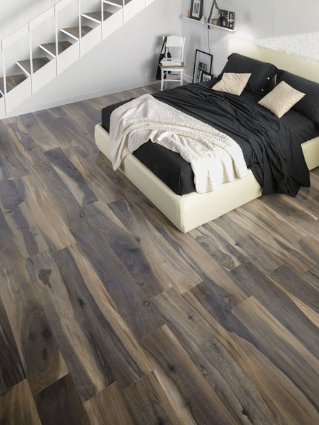 Kauri Fiordland Timber Look Porcelain Tiles in a room setting