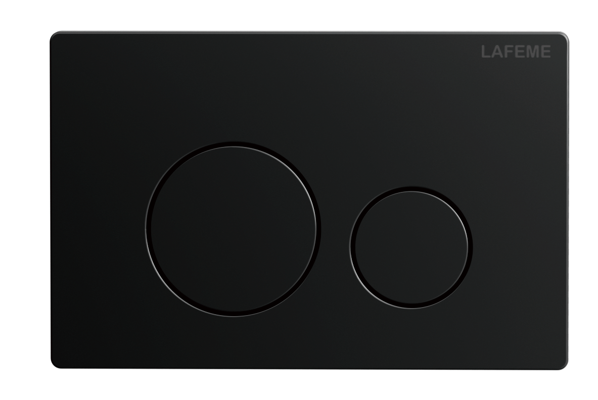 Lafeme Autolux Extra Height Rimless Inwall Cistern Floor Pan Smart Toilet flush plate in Matte Black