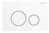 Lafeme Autolux Extra Height Rimless Inwall Cistern Floor Pan Smart Toilet flush plate in Matte White