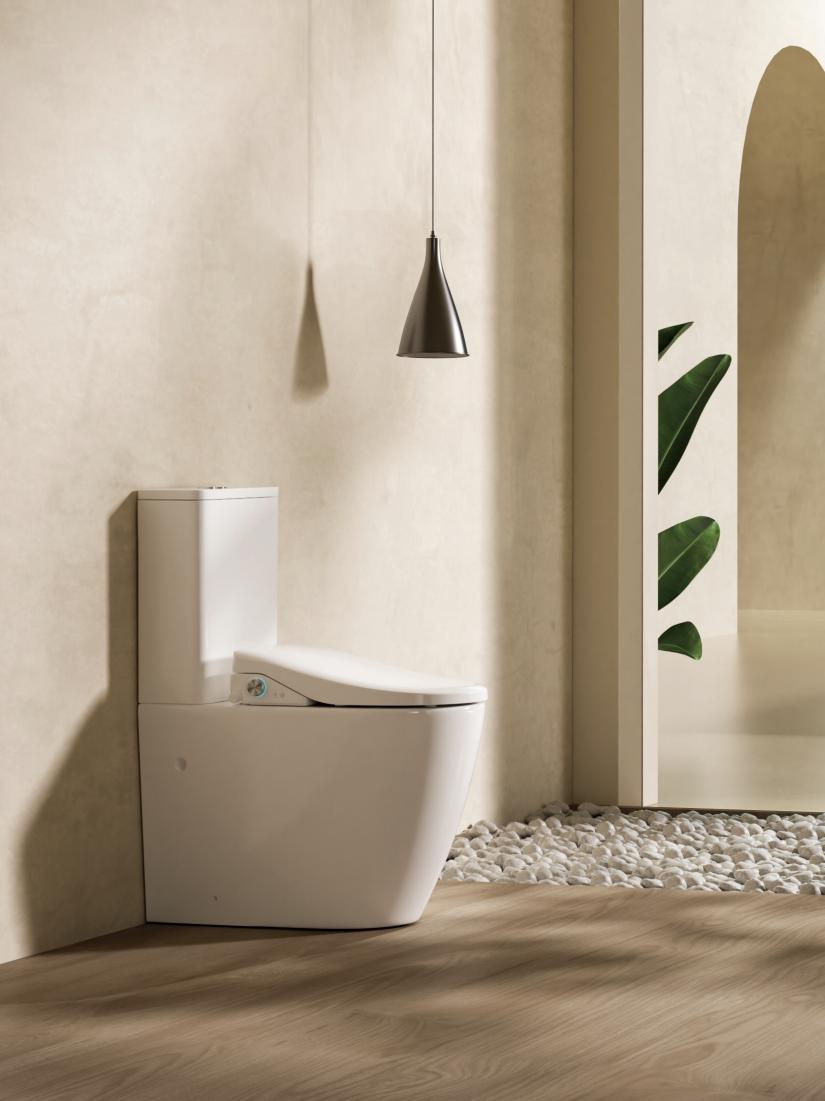 Lafeme Catania Standard Luna smart toilet suite in a bathroom
