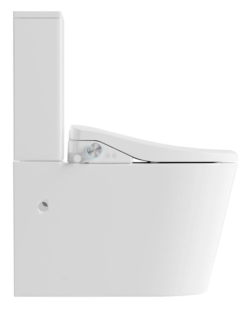 Lafeme Catania Standard Luna smart toilet suite side view on white background