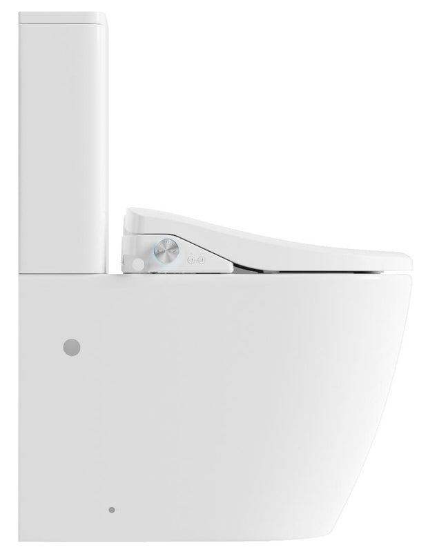Lafeme Catania Standard Vega smart toilet suite side view on white background