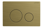 Lafeme Sesto Rimless Inwall Cistern Wall Hung Smart Toilet flush plate in Brushed Gold