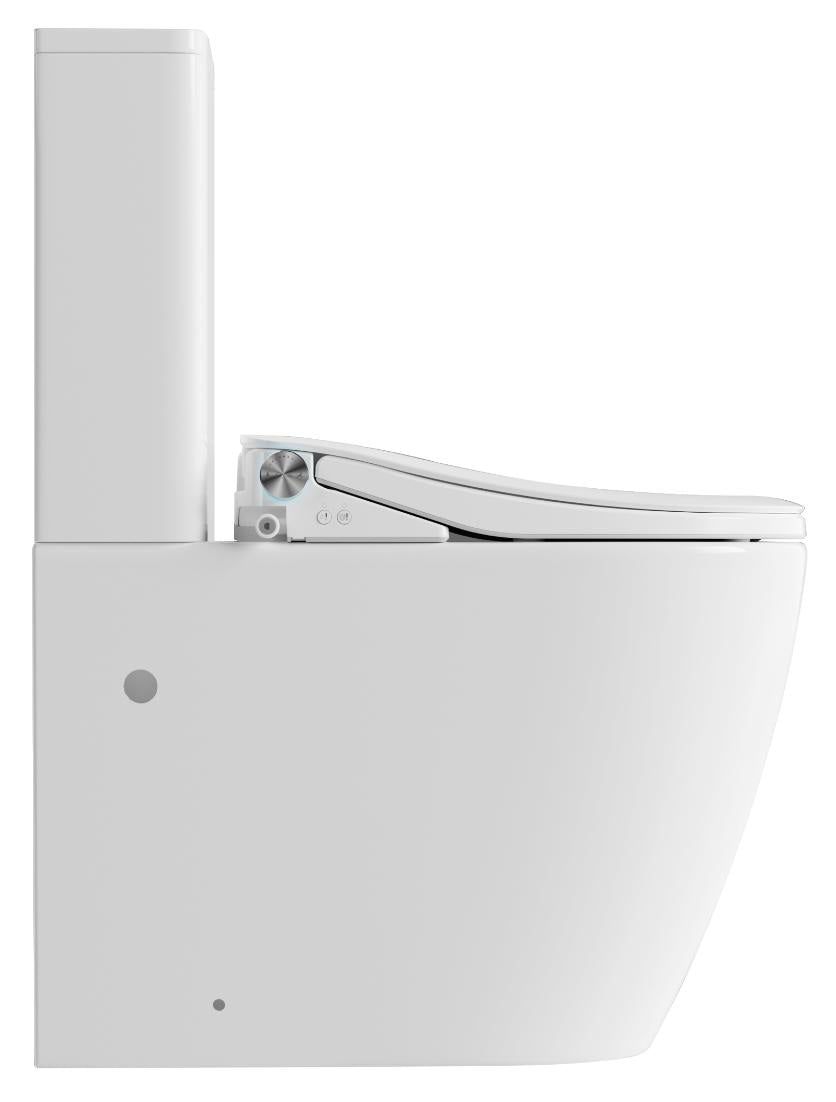 Lafeme Thea Luxury Vega smart toilet suite side view on white background
