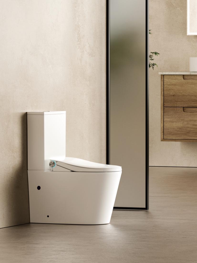 Lafeme Thea Standard Luna smart toilet suite in a bathroom