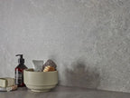 Liberty Grey Matt Stone Look Porcelain Tiles in a room setting