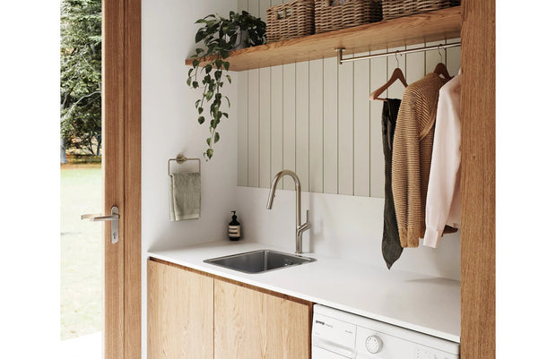 2000 Series Laundry Sink with Overflow - Stainless Steel